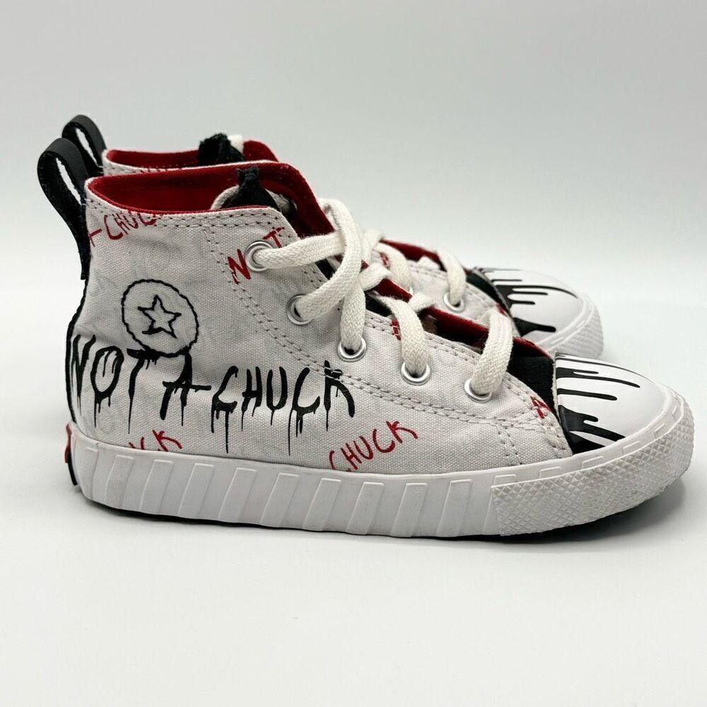 Converse Not A Chuck Paint Drip Hi Top Sneakers - Kids US 10